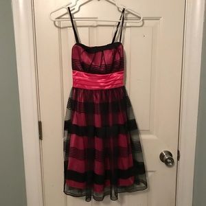My Michelle | Pink/Black Formal Dress